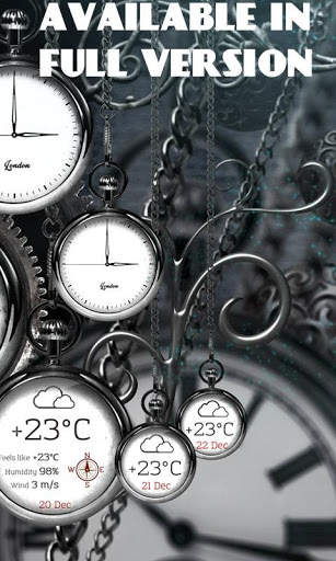 FREE Black Clock - Live Wallpaper screenshot 4