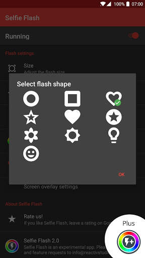 Selfie Flash - bright pictures in any camera app screenshot 4