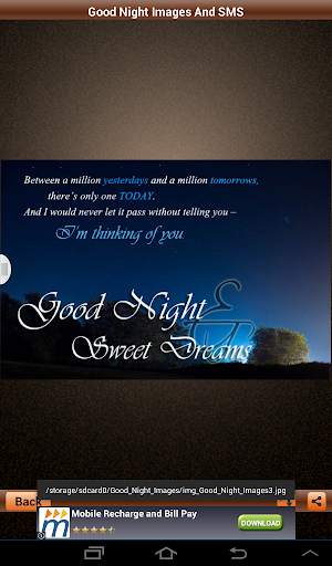 Good Night SMS With Images screenshot 7