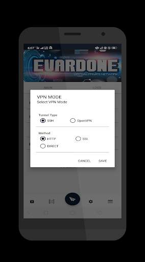Evardone VPN screenshot 2
