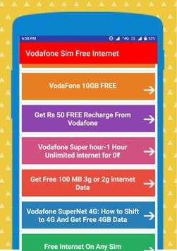 Vodafone Free Internet Tricks स्क्रीनशॉट 5