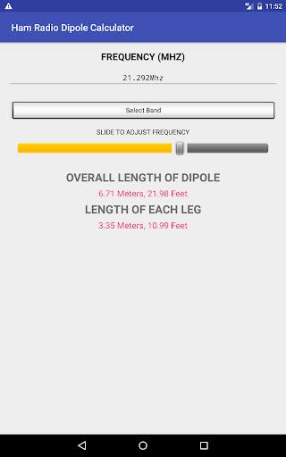 Ham Radio HF Dipole Calculator screenshot 4