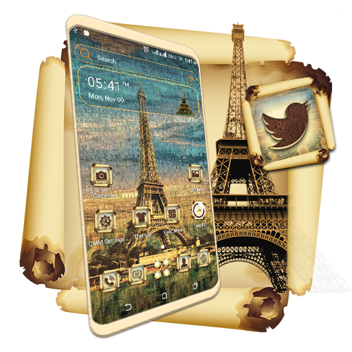 Vintage Eiffel Tower Launcher Theme icon