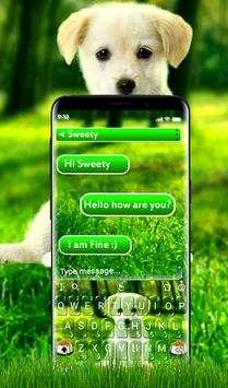 Innocent Cute Puppy Keyboard Theme screenshot 2