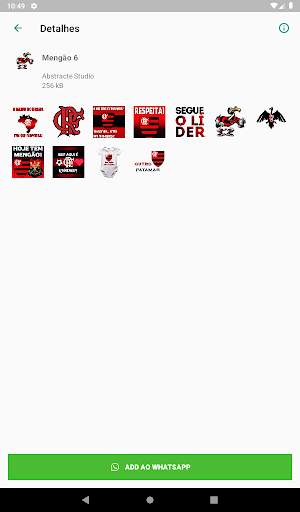 Flamengo Stickers 14 تصوير الشاشة