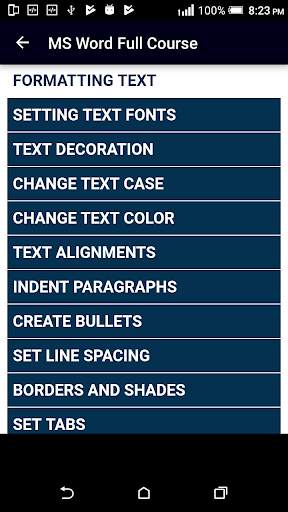 Learn MS Word (Basic & Advance) screenshot 3