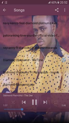 Diamond platnumz - the best songs without internet 4 تصوير الشاشة