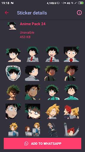 Anime Sticker  For Whatsapps 6 تصوير الشاشة
