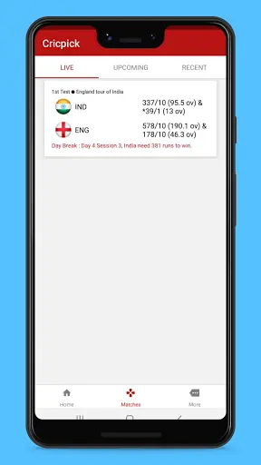 CricPick - ECS T10, PSL & IPL 2021 Cricket Score screenshot 1