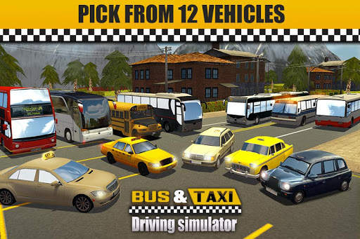 Bus & Taxi Driving Simulator screenshot 5