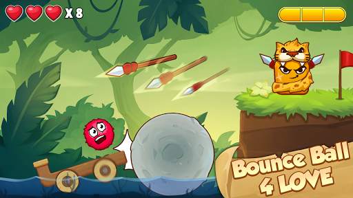 Bounce Ball 4 Love and Red Roller Ball 3 screenshot 2