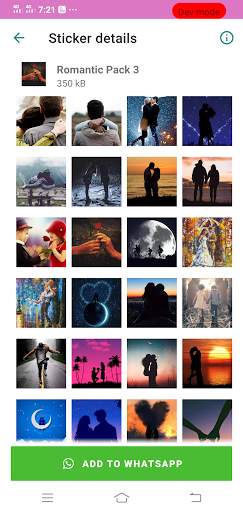 Romantic Stickers for WhatsApp : WAStickerApps screenshot 4
