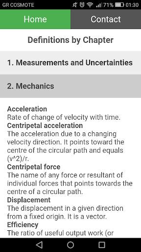 IB Physics Definitions screenshot 3