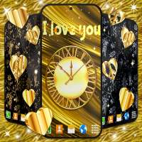 Gold Hearts 4K Wallpaper on 9Apps