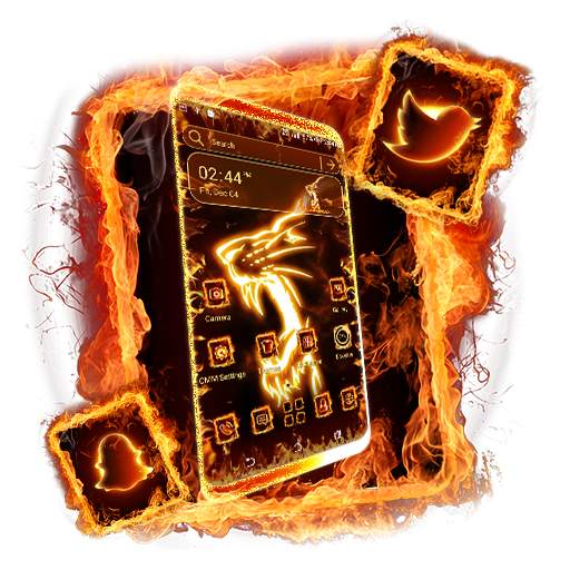 Fire Lion Launcher Theme 1.0