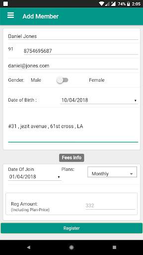 Gym / Yoga / Fitness Management App -- GymCrumbs screenshot 5