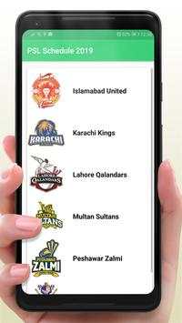 PSL 2019 Fixture : Pakistan Super League Schedule screenshot 3