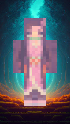 Nezuko Skin for Minecraft screenshot 6