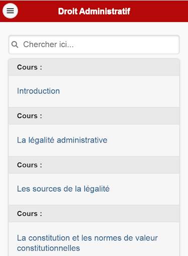 Droit Administratif : Cours скриншот 1