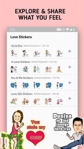Romantic Stickers for WhatsApp - WAStickerApps screenshot 7