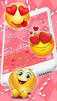 Sweet Candy Cane Keyboard Theme screenshot 3