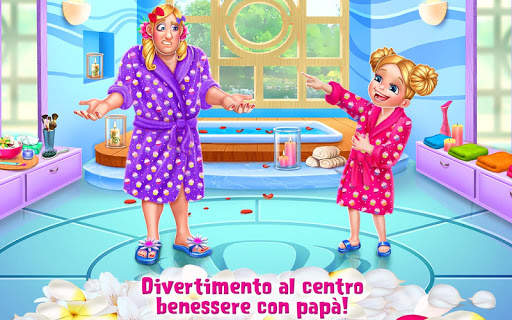 Centro benessere con papà - Makeover per ragazze screenshot 5