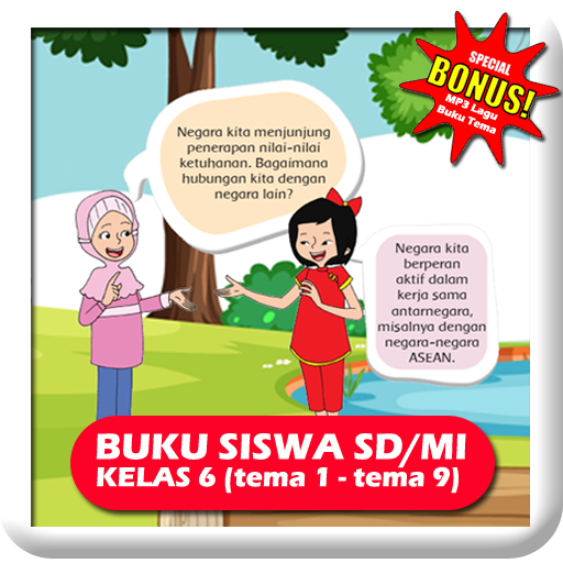 Buku Tema SD Kelas 6 Lengkap Tema 1- 9 K13 Rev2018 icon
