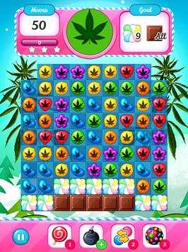 Weed Crush Match 3 Puzzle screenshot 1