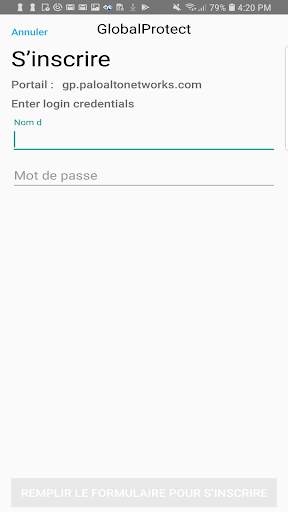 GlobalProtect screenshot 1