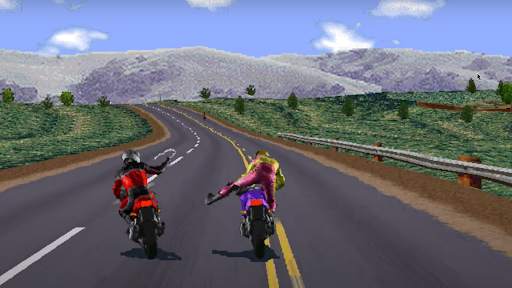 Road Rash like computer game screenshot 6