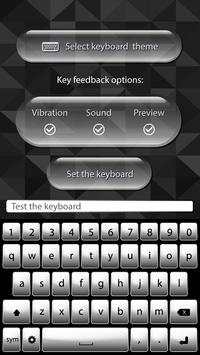 Black & White Keyboard Themes screenshot 1