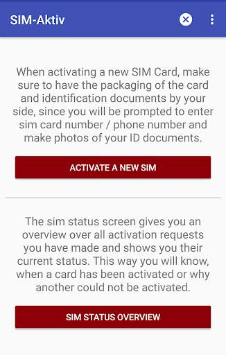 SIM-Aktiv - SIM Card Activation screenshot 2
