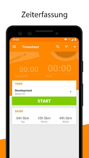 Timesheet - Zeiterfassung screenshot 1