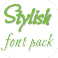 Stylish fonts for HTC icon