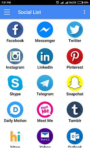 Social Networks : All in one Social Media Classic screenshot 2