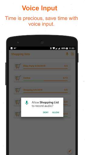 Simple Shopping List - voice input screenshot 3