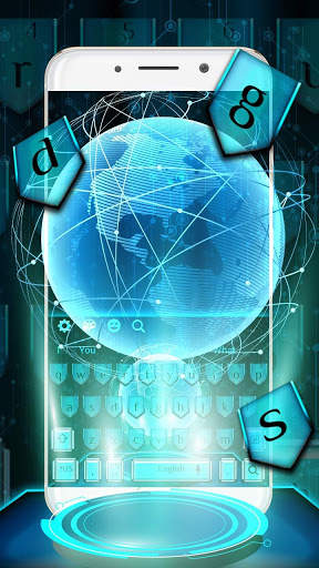 Blue Tech Keyboard screenshot 1