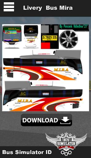 Skin Livery Bus Mira screenshot 3