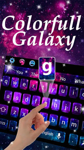 Tastiera Galaxy colorfull screenshot 2