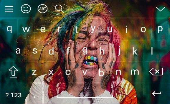 6IX9INE Keyboard Theme 5 تصوير الشاشة