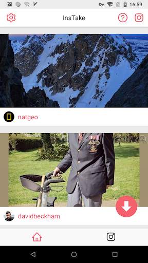 InsTake for Instagram - unduhan video & foto screenshot 1