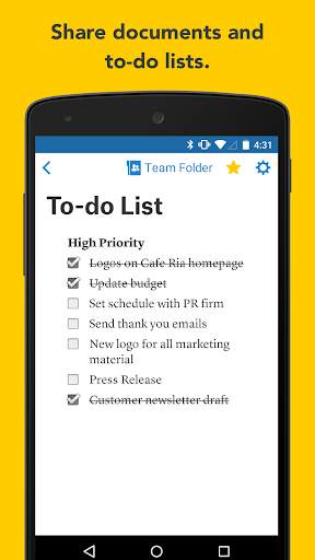 Quip screenshot 2