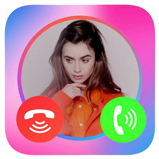 Lily Collins Call You: Fake Video Call icon