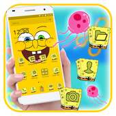 Cute Yellow Cartoon Theme on 9Apps