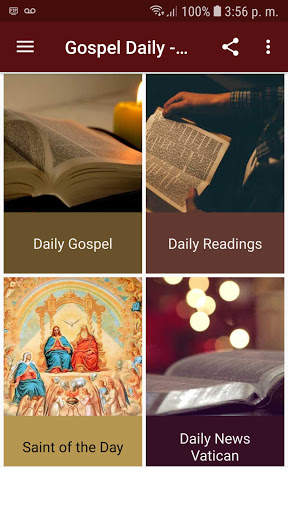 Daily Gospel reflection screenshot 1