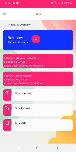 Faiba 4g CompNet selfcare APP screenshot 3
