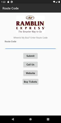 RAMBLIN Bus Tracker screenshot 1