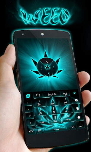 GO Keyboard Theme Weed screenshot 3