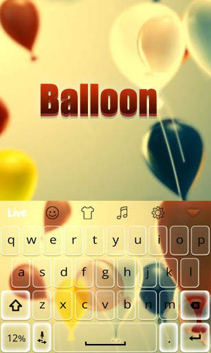 Balloon Live Keyboard Theme screenshot 1