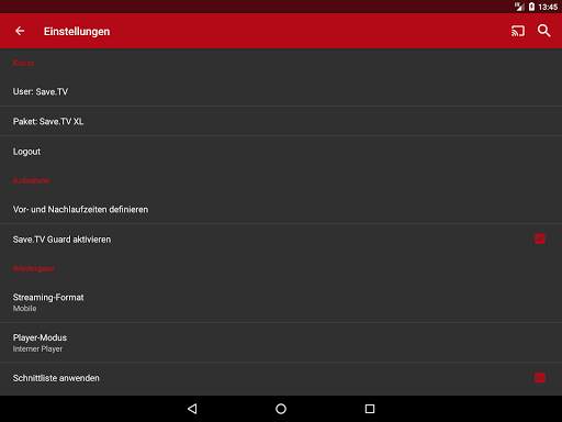 Save.TV – TV Recorder, Fernsehen ohne Werbung screenshot 24